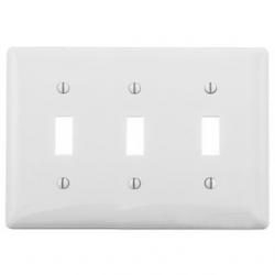 WALLPLATE, 3-G, 3) TOGG, WH